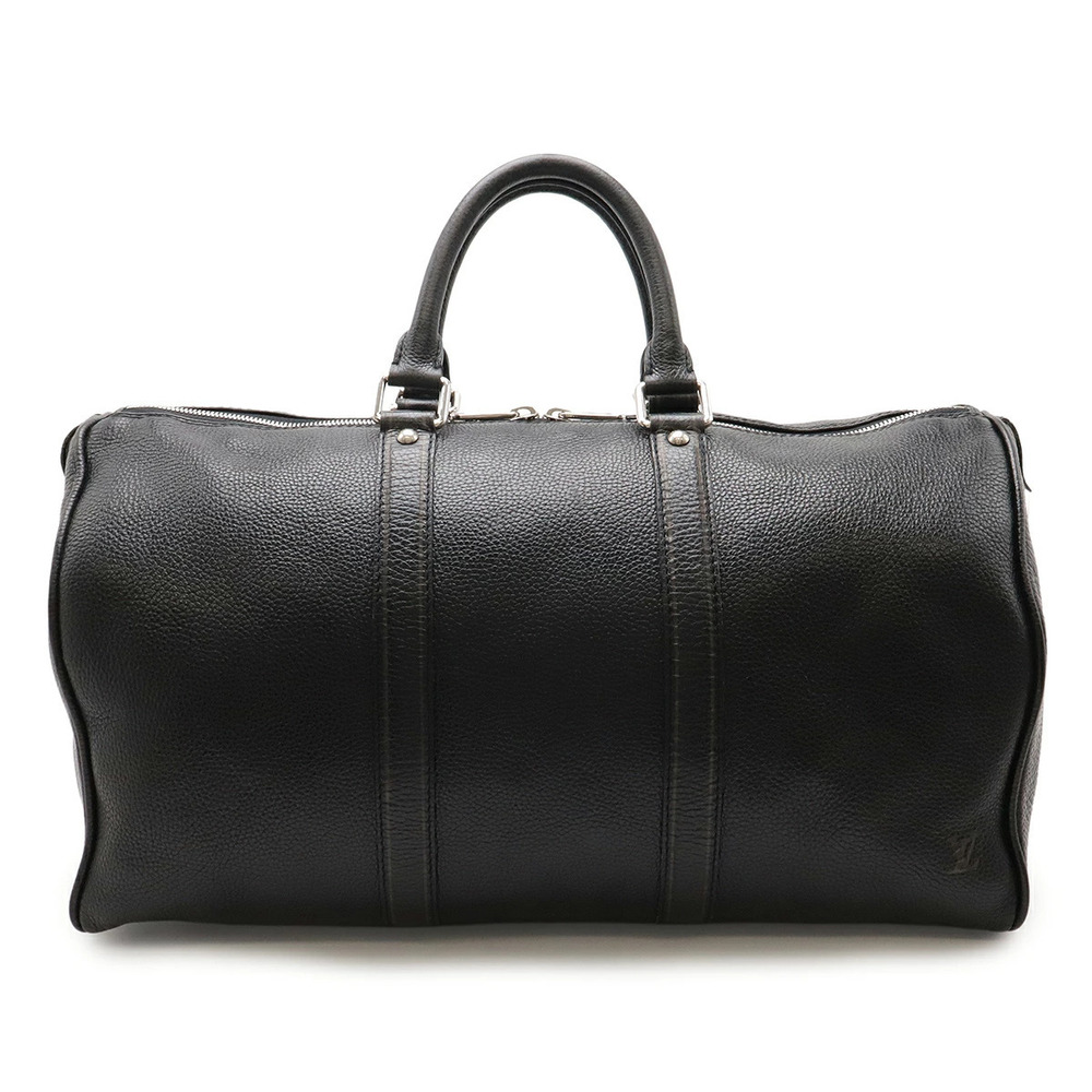 LOUIS VUITTON Tobaco Keepall Boston Bag Travel Handbag Black